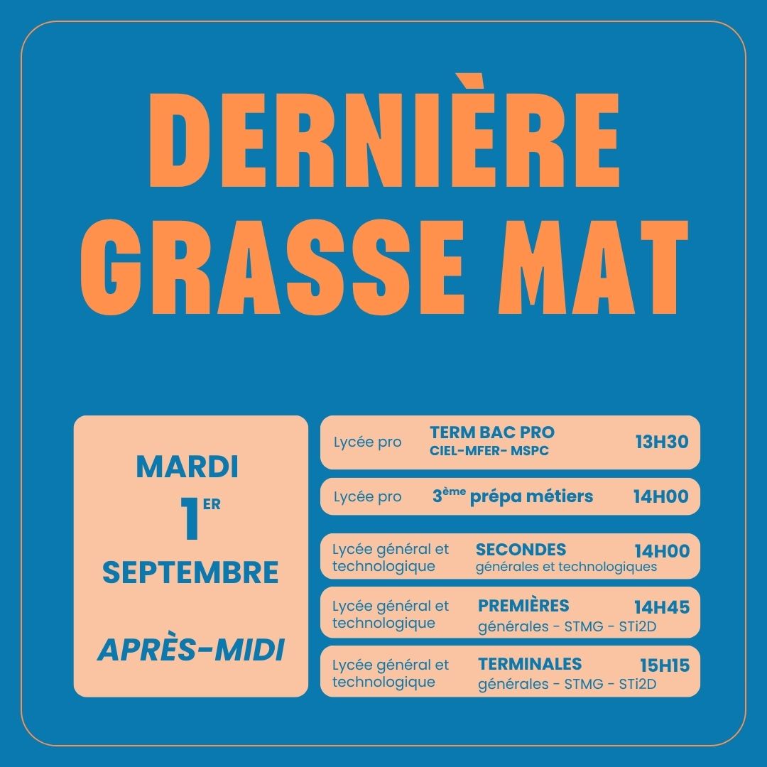 horaires rentrée 2026